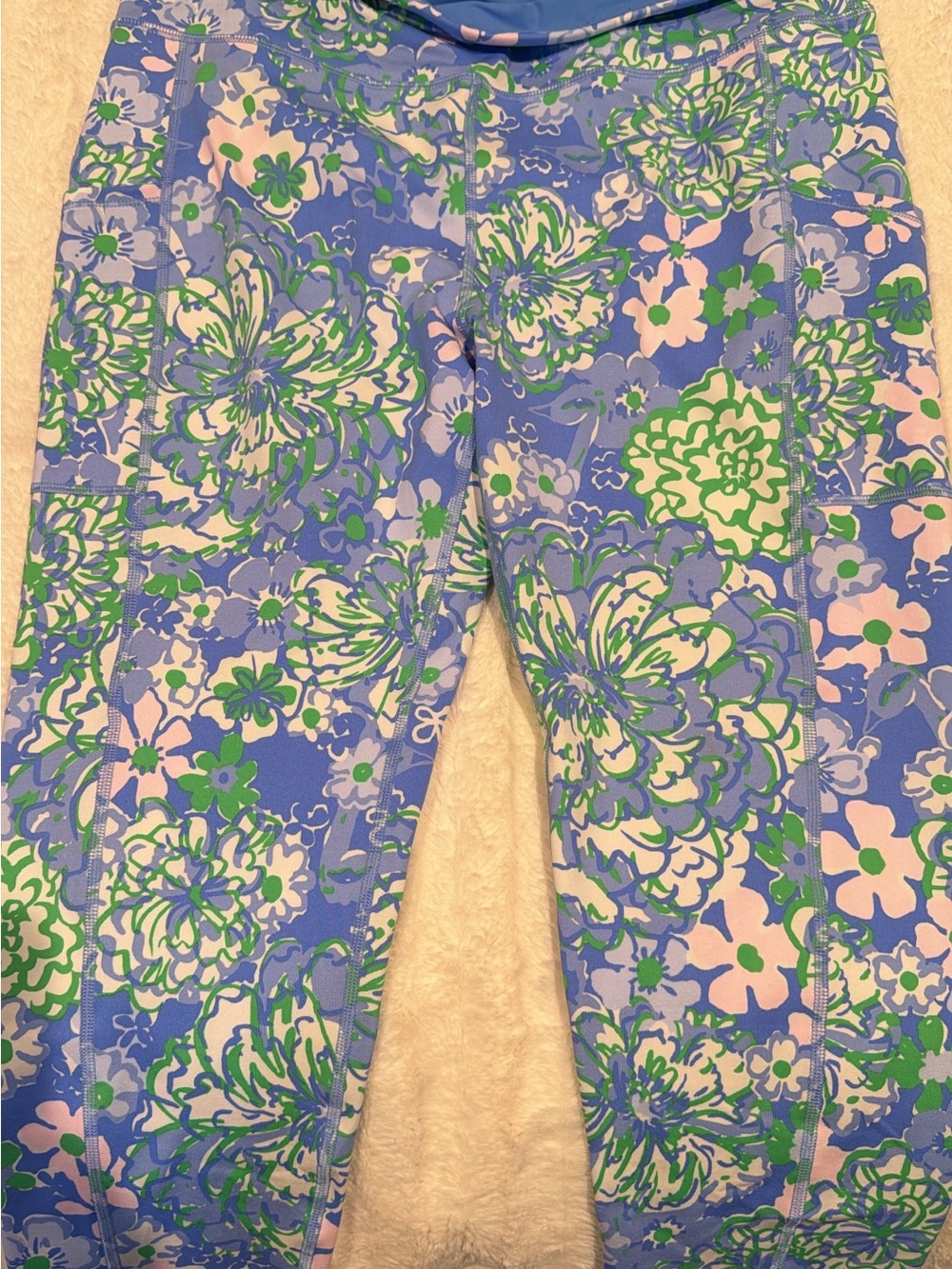 Lilly Pulitzer Floral Print Women’s Leggins XL 25” Length New/Never worn